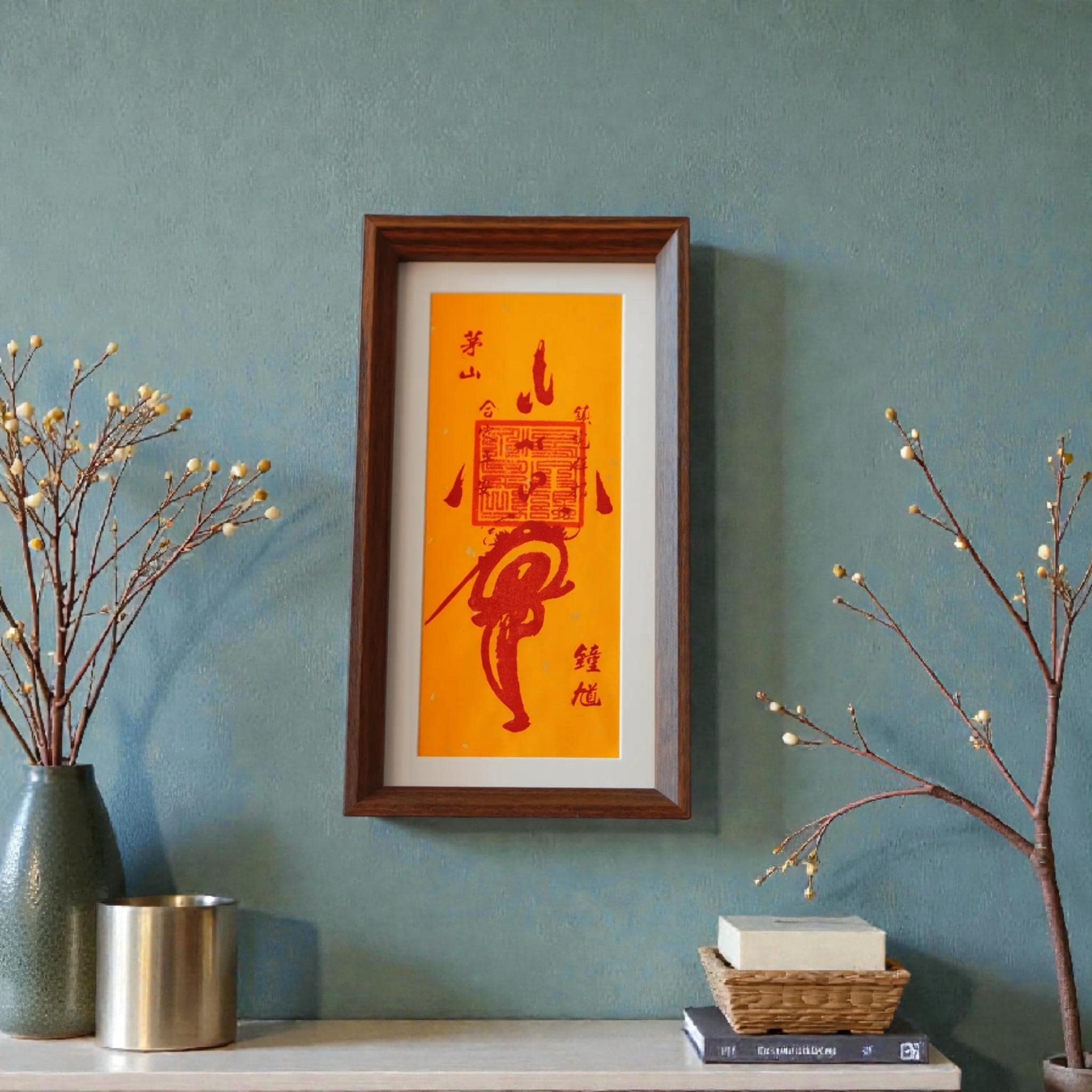 Zhong Kui Protection Talisman–Handcrafted Taoist Home Guardian Charm Ritual-Blessed Feng Shui Amulet Decor Customizable…