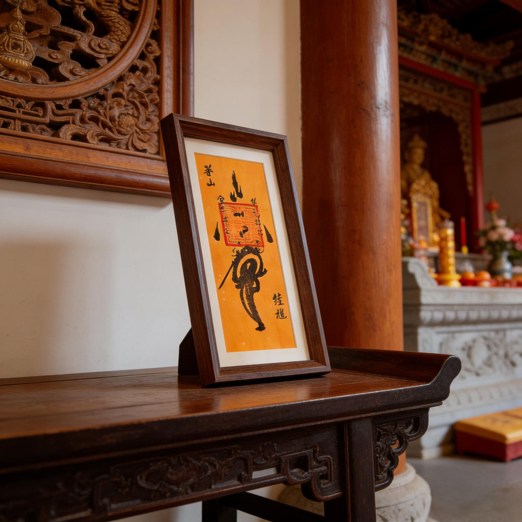 Zhong Kui Protection Talisman–Handcrafted Taoist Home Guardian Charm Ritual-Blessed Feng Shui Amulet Decor Customizable…